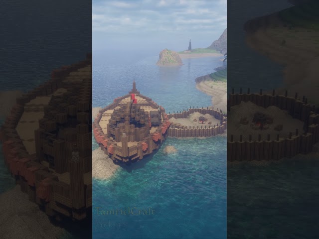 The Wreck of the Strident Squall in Minecraft - Tamrielcraft build showcase #shorts
