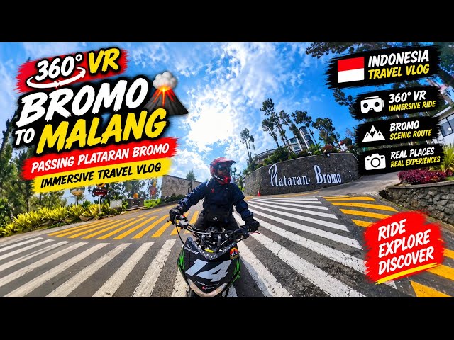 [44] 360° VR Bromo Journey 2026 | Bromo to Malang 🌋🏍️ | Passing Plataran Bromo | Immersive Travel