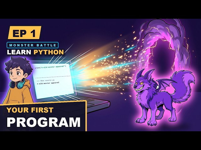 Learn Python - Monster Battle EP 1