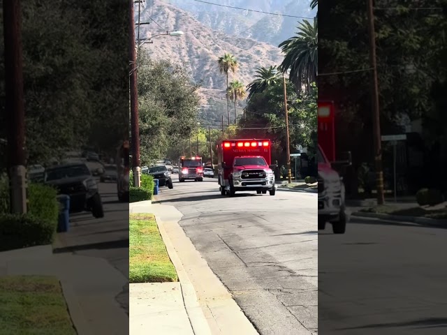 E41 and RA41 responding to a medical emergency