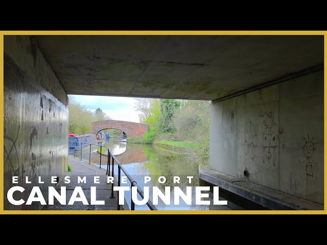 Shropshire Union Canal Towpath Walk ⚓ Ellesmere Port, England | 4K 60fps HDR | No Talking