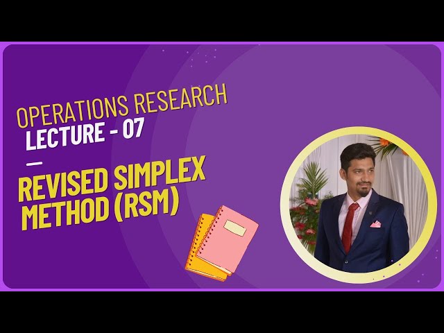 Revised Simplex Method in tamil
