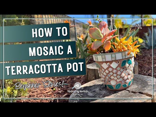 HOW TO MOSAIC A TERRACOTTA POT | Step-by-Step Tutorial