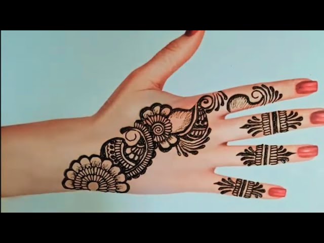 Stylish Easy Mehndi Design । Back Hand Mehndi Design । Mehndi Ka Design ।
