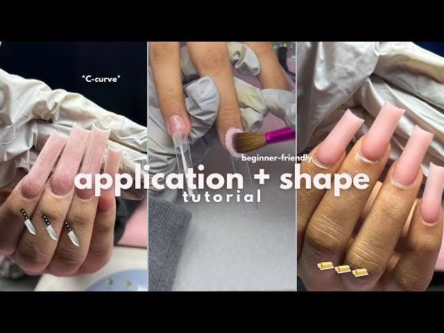 my secret to SMOOTH APPLICATION & CRISPY SHAPE | ACRYLIC NAIL TUTORIAL (beginner friendly) 💅