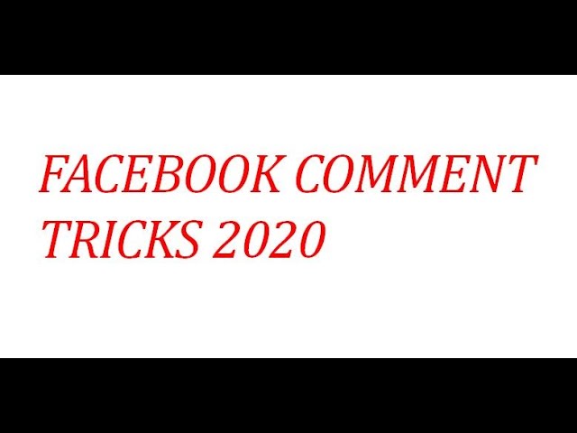 Facebook Tricks You Might Not Know  2020