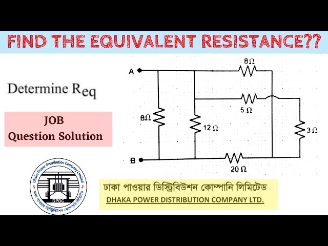 Equivalent Resistance of Circuit - Resistors In Series and Parallel Combinations