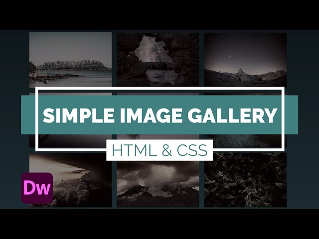 How to create a SIMPLE HTML & CSS IMAGE GALLERY using Dreamweaver and Lightbox (*EASY TUTORIAL*)