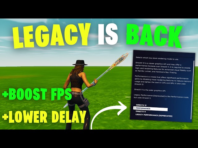 How to Get LEGACY Performance Mode Back in Fortnite Chapter 7 *HUGE FPS BOOST* (NEW Secret Method)