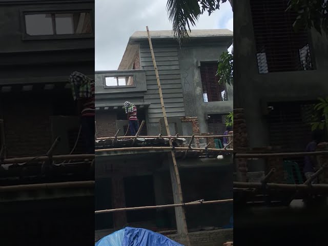 Duplex Building Plastering work #short