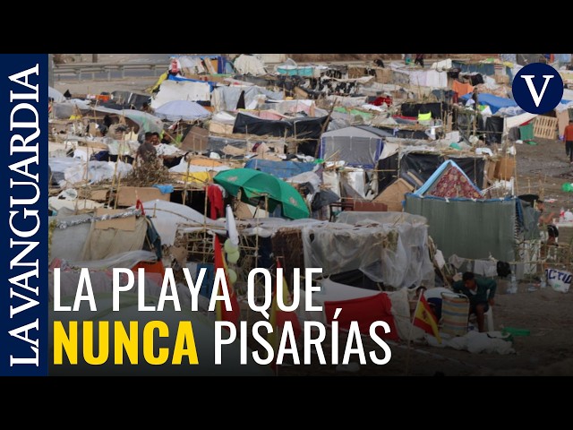 La instalación de un campamento para 700 personas en la playa del Trampolín avanza pese al rechazo