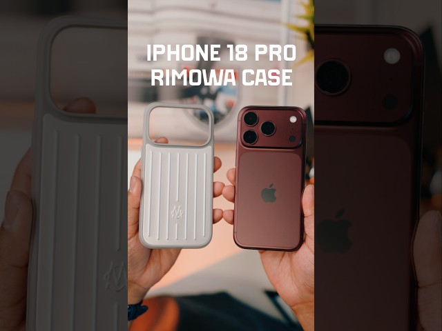 Rimowa Case on Burgundy iPhone 18 Pro is Class! 😮‍💨