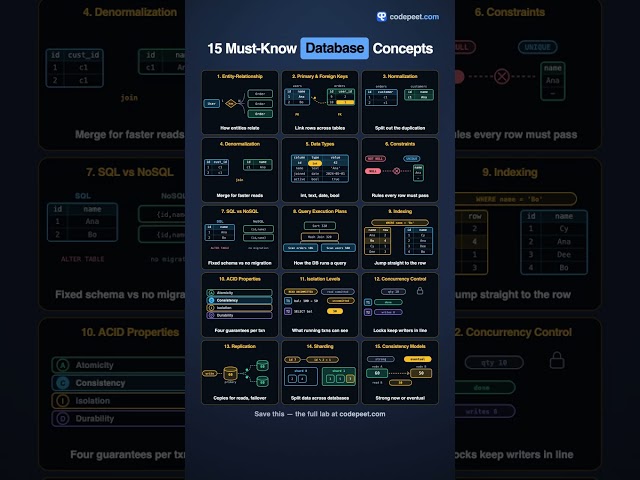 15 Must-Know Database Concepts