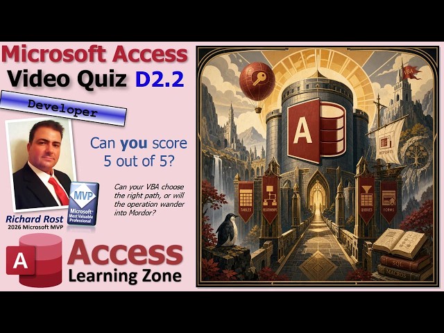 Where Can a Private VBA Procedure Be Called From Within Microsoft Access? Video Quiz D2.2