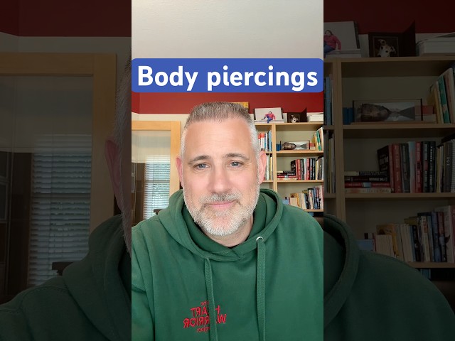 Body piercings with an implanted defibrillator