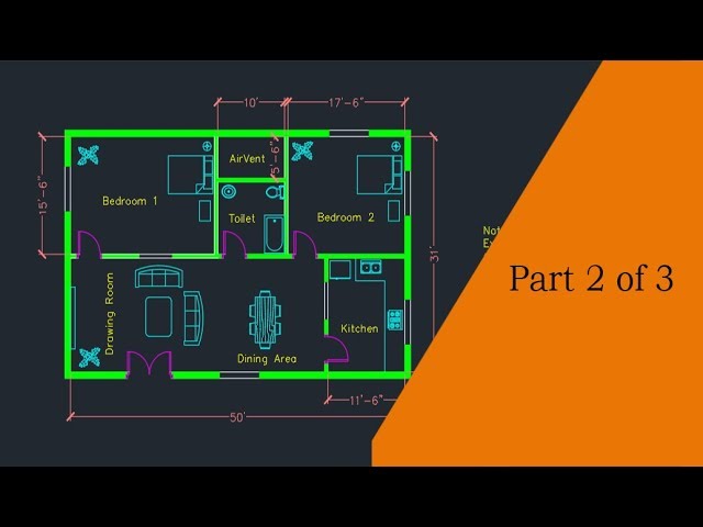 Making a simple floor plan in AutoCAD: Part 2 of 3
