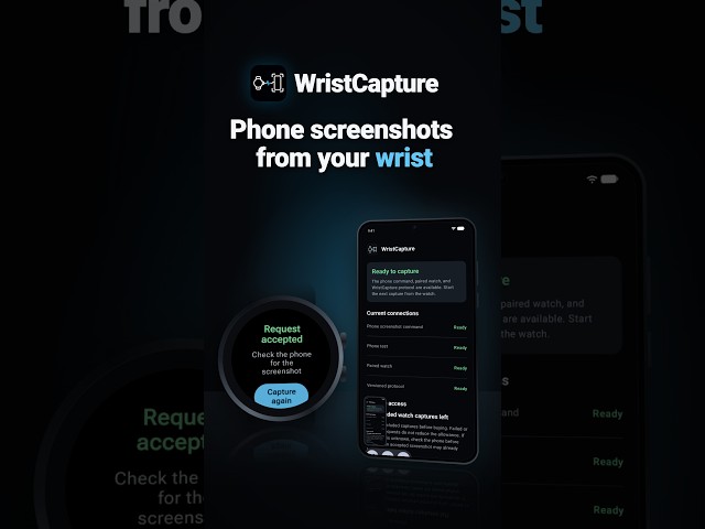 Take Android Screenshots From Your Wrist | WristCapture for Wear OS