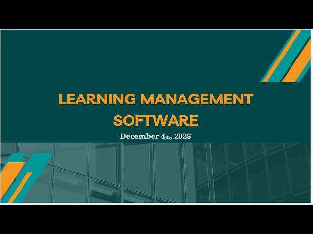 Learning Management Software - ENG