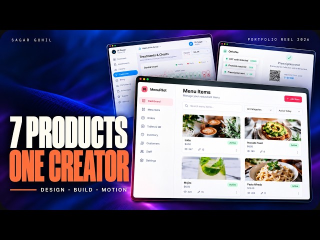 I Designed, Built & Grow 7 Products | Portfolio Reel 2026