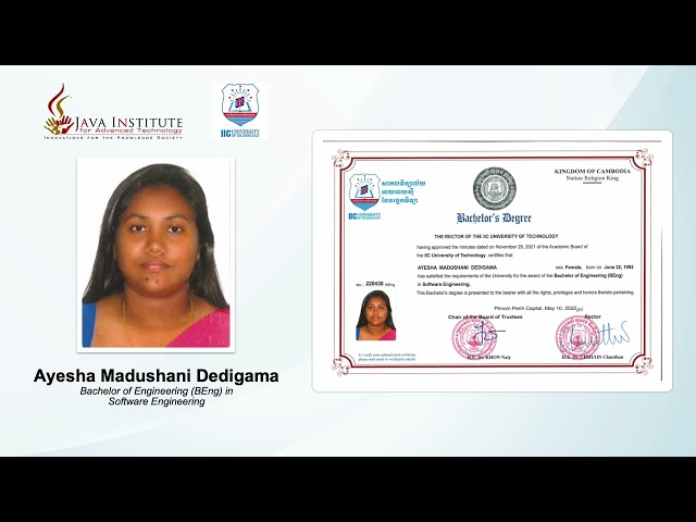 IIC University | (B Eng) in Software Engineering | Java Institute for Advanced Technology | ICBM