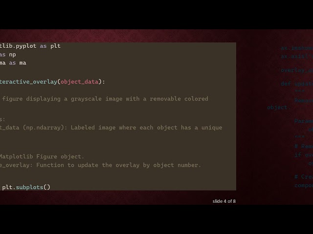 How to Dynamically Remove and Update Image Overlays in Matplotlib
