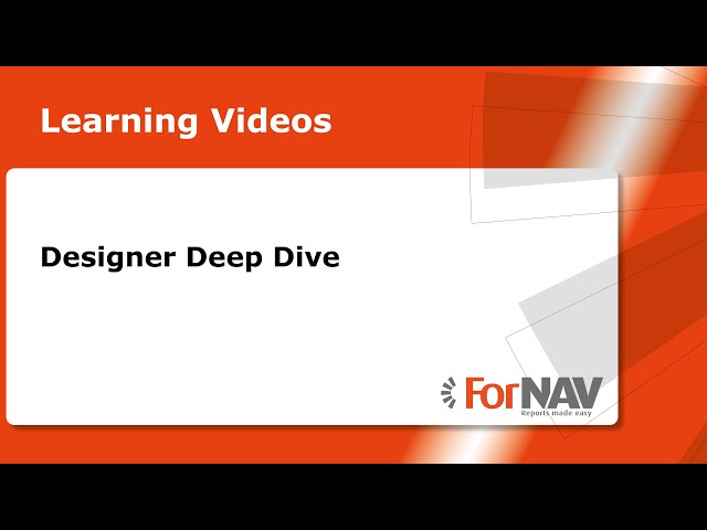 Designer Deep Dive