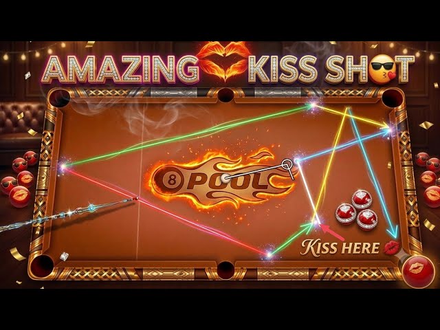 Amazing Kiss 😘 Shot. #8ballpool #8bp #viral #shorts #gaming #games #9ball #hacker @diehard4901 