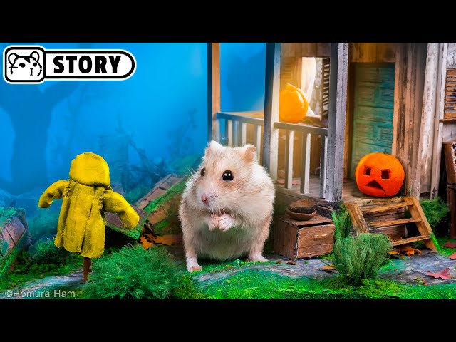 🐹 Hamster Escapes the Little Nightmares Maze in the Hunter's House 🐹 Homura Ham