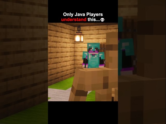 only real java players understand 😭 #minecraft #shorts #gaming #trending