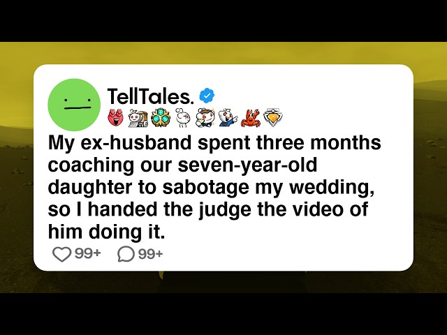 My ex-husband spent three months coaching our seven-year-old daughter to sabotage my wedding, so...