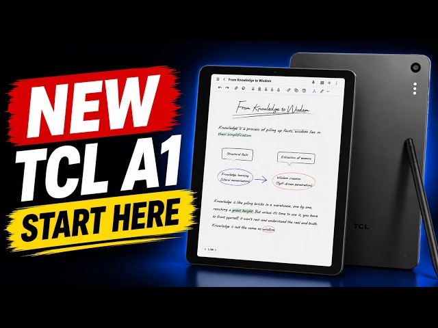 TCL A1 Note NXTPAPER Setup & Tips for Beginners