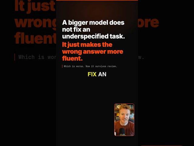 A Better Model Won't Fix a Bad Spec