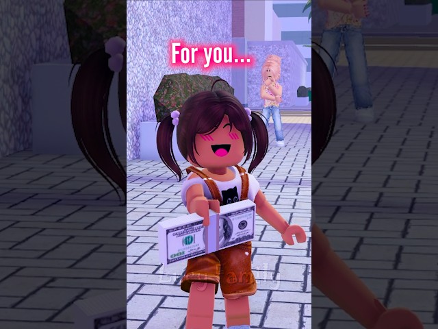 Lucy Helps a Homeless Friend | Roblox edit