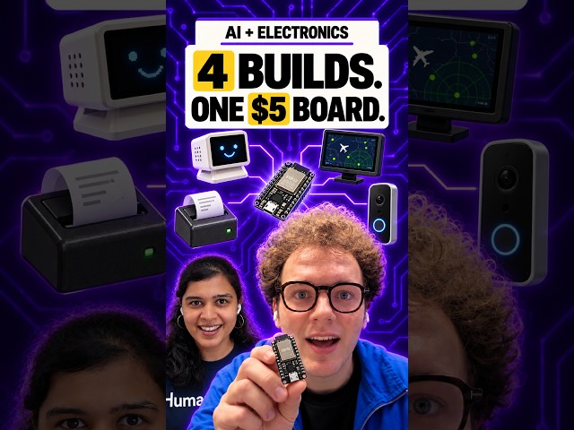 4 things to build with a $5 ESP32 (desk buddy, flight radar, doorbell…)