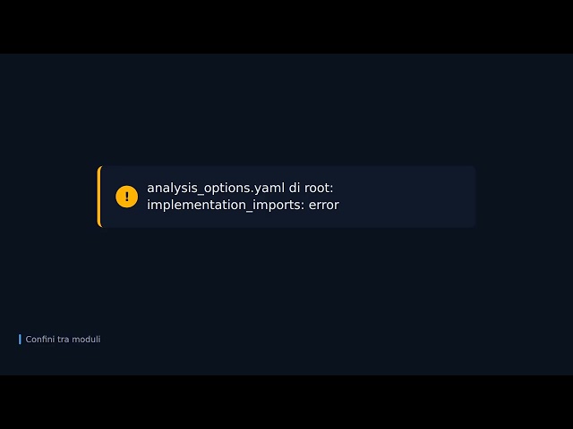 Monorepo Flutter con Melos: package interni e confini tra moduli