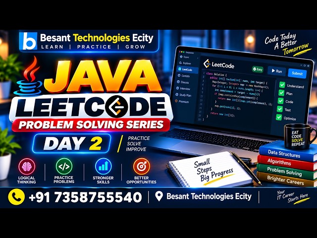 Java LeetCode Problems  Problem Solving & DSA Coding Practice   Besant Technologies Ecity