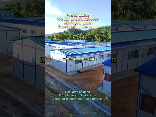 Prefab House for Mining Camp, Worker Camp, Construction Site Camp, Worker Dormitory in Indonesia
