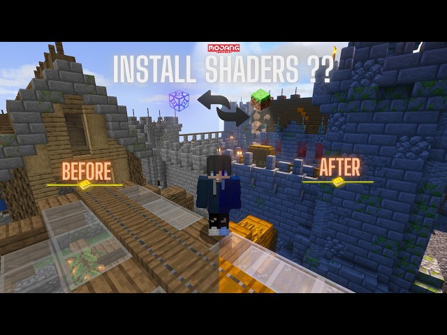 HOW TO INSTALL SHADERS IN SK LAUNCHER MINECRAFT JAVA EDITION #minecraft #shorts