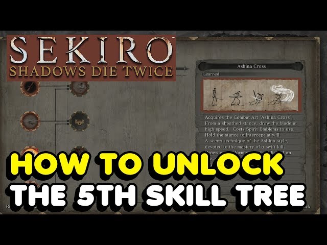 Sekiro - How To Unlock The Mushin Arts Skill Tree (5th Skill Tree) In Sekiro: Shadows Die Twice