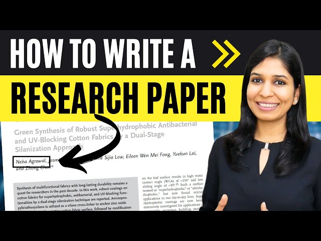 HOW TO WRITE A RESEARCH PAPER | Steps to writing a research paper | Research paper sections