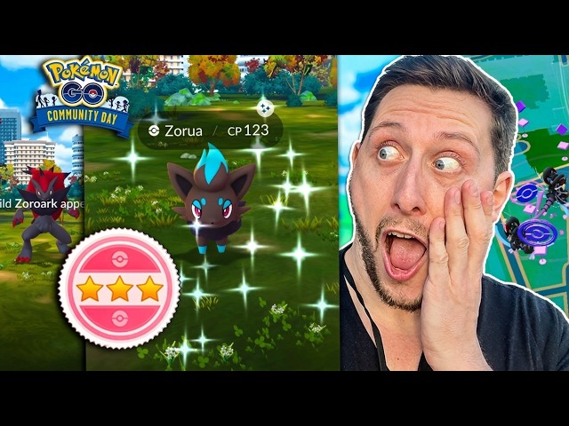 A SHUNDO ZORUA in the FINAL 5 MINUTES?! Pokémon GO Community Day!