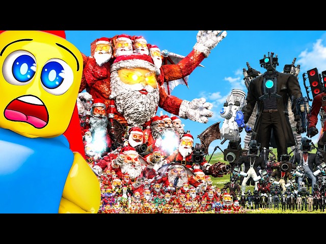 GOO GOO GAGA ARMY vs CAMERA MAN ARMY (Garry's Mod)