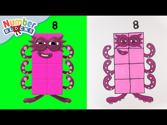 Let's Draw Numberblocks | Learn to Count | Compilation for Kids | Numberblocks in Spanish