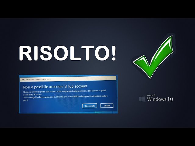 Fix the Windows 10 temporary account issue