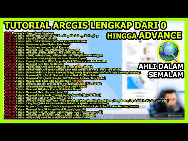 Complete ArcGIS Tutorial Collection from "ZERO" (11 hours)