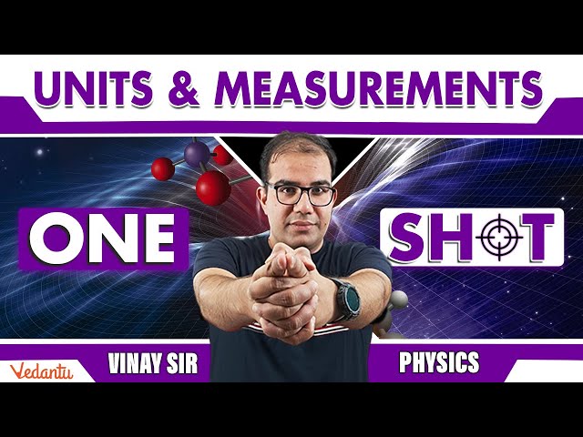 JEE 2026 | UNITS & MEASUREMENTS | One Shot | Class 11 | Physics | Vinay Shur Sir