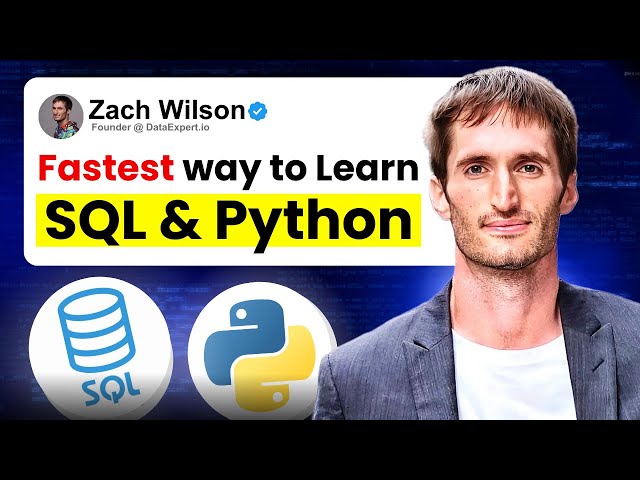 Learn Python and SQL FAST For Data Engineering: 2025 Road map