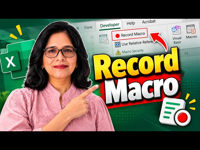 How to Record a Macro in Excel | Easy Excel Tutorial for Beginners