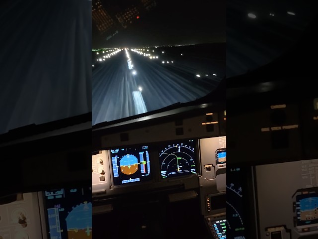 Night Takeoff from Amman to Dubai Airbus Cockpit video on channel #aviation #flight #airport #pilot