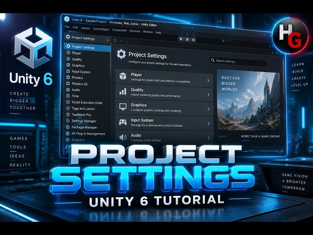 Unity 6 Project Settings Explained for Beginners | Complete Project Settings Guide